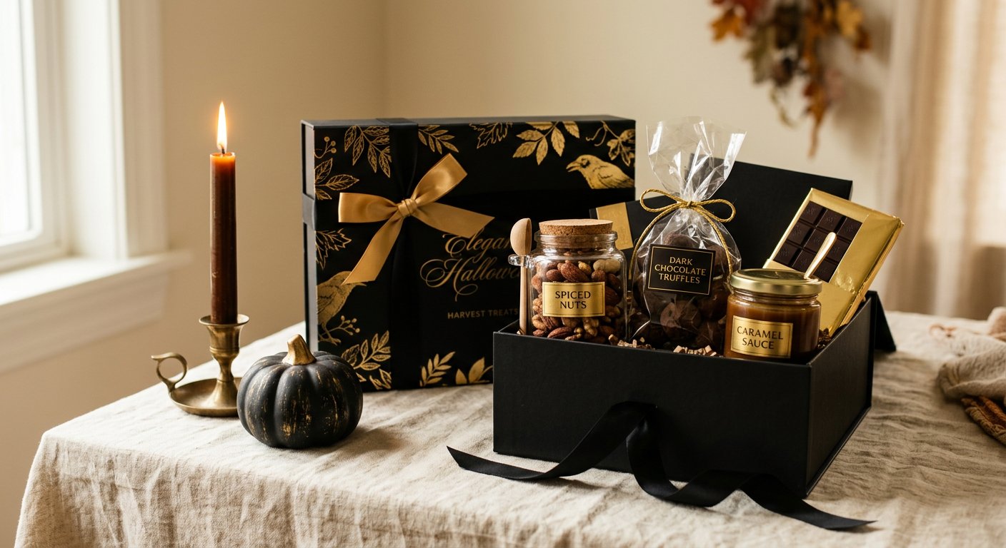 Elegant Halloween gift box for adults